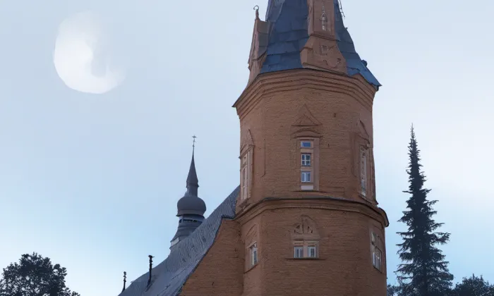 Kostel Nanebevzetí Panny Marie (Horní Maršov) – noc