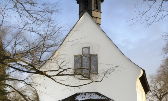 Kostel Nanebevzetí Panny Marie (Klánovice) – winter