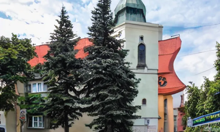 Kostel Nanebevzetí Panny Marie (Mašťov) – akvarel