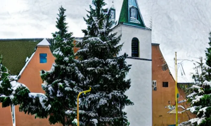 Kostel Nanebevzetí Panny Marie (Mašťov) – winter