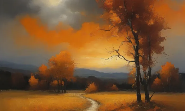 Kostel Nanebevzetí Panny Marie (Modrá Hůrka) – autumn