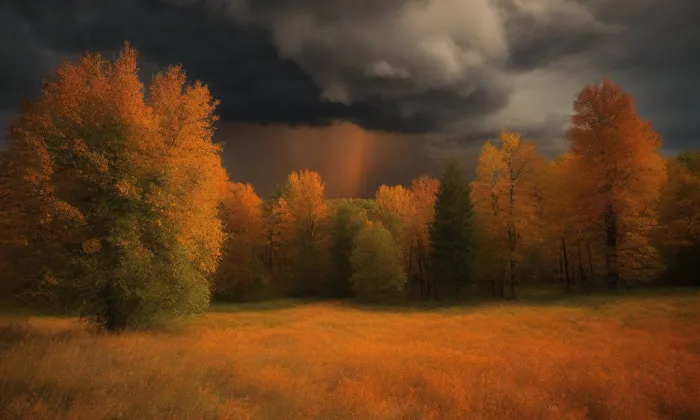 Kostel Nanebevzetí Panny Marie (Netín) – autumn