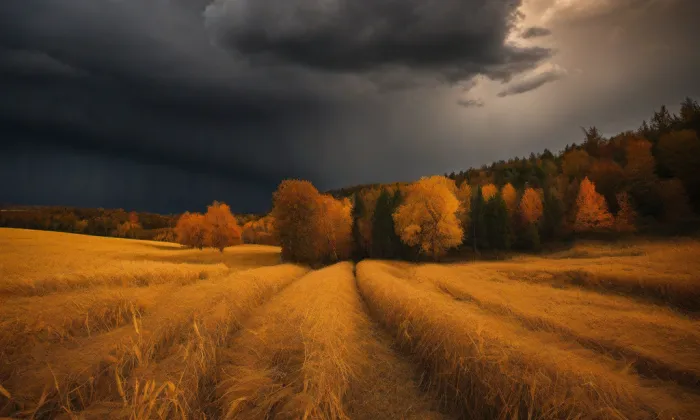 Kostel Nanebevzetí Panny Marie (Nová Ves) – autumn
