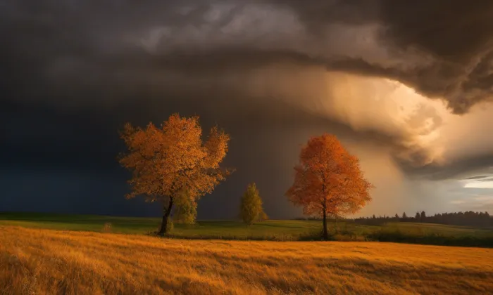 Kostel Nanebevzetí Panny Marie (Starkoč) – autumn