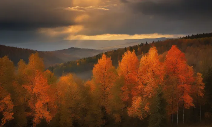 Kostel Nanebevzetí Panny Marie (Svatobor) – autumn