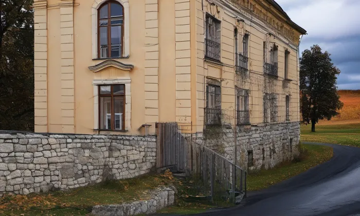 Kostel Nanebevzetí Panny Marie (Vrbno nad Lesy) – autumn