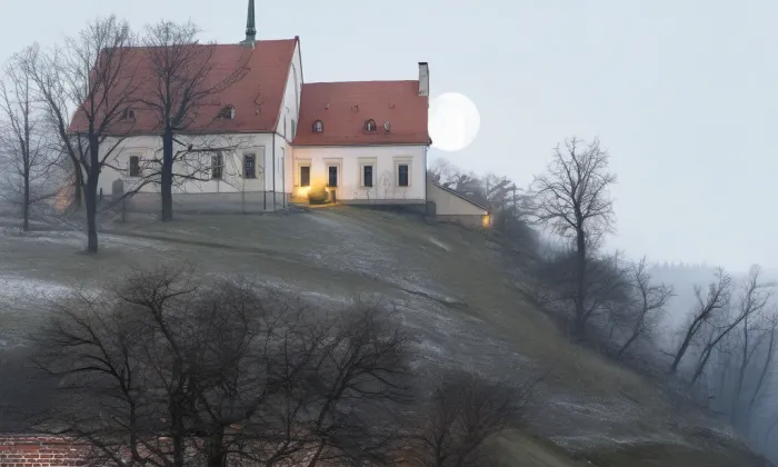 Kostel Nanebevzetí Panny Marie v Bechyni – noc