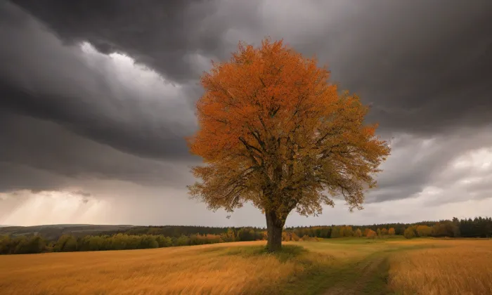 Kostel Nanebevzetí Panny Marie v Keblově – autumn