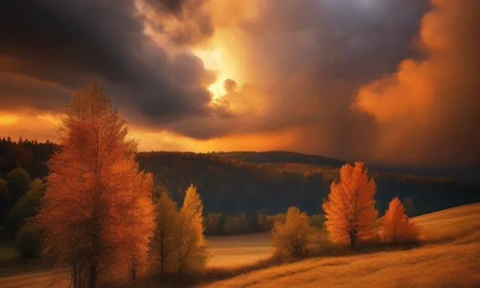Kostel Narození Panny Marie (Úbislavice) – autumn