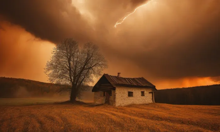 kostel Narození Panny Marie (Choťovice) – autumn