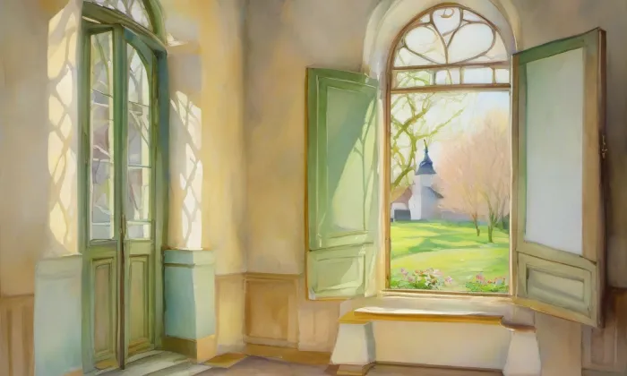 kostel Narození Panny Marie (Kotouň) – spring
