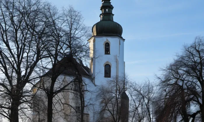 Kostel Narození Panny Marie (Nový Kostelec) – winter