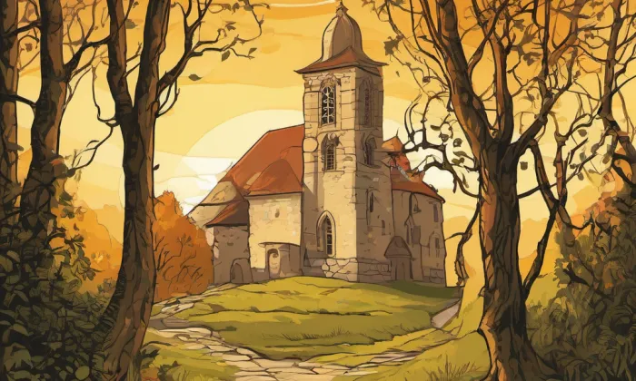 Kostel Narození Panny Marie (Olešky) – summer