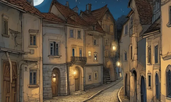 Kostel Narození Panny Marie (Popovice) – noc