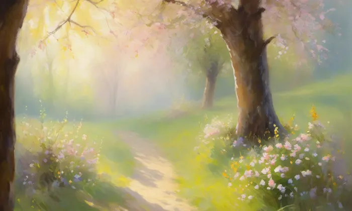 kostel Narození Panny Marie (Průhonice) – spring