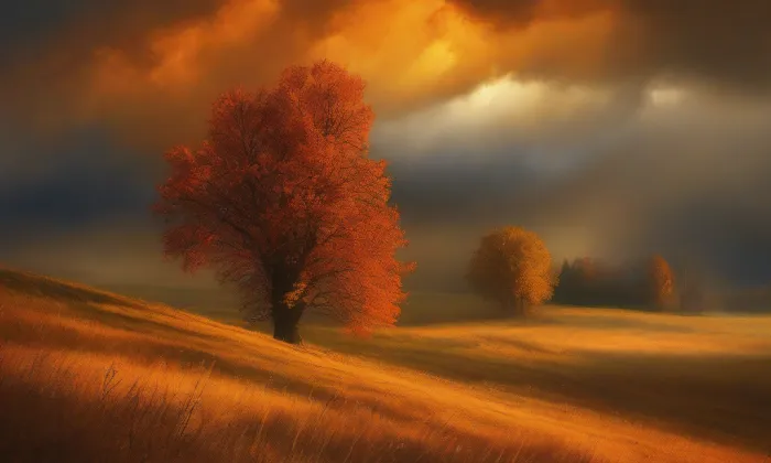 Kostel Narození svatého Jana Křtitele (Stará Ves) – autumn