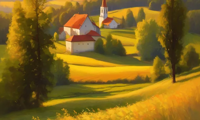 Kostel Narození svatého Jana Křtitele (Stará Ves) – summer