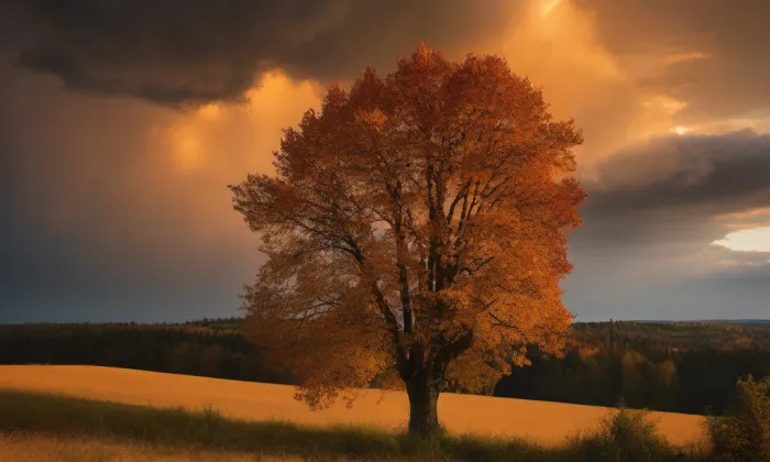 Kostel Narození svatého Jana Křtitele (Tuklaty) – autumn