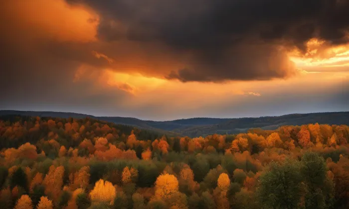kostel Narození svatého Jana Křtitele (Český Rudolec) – autumn