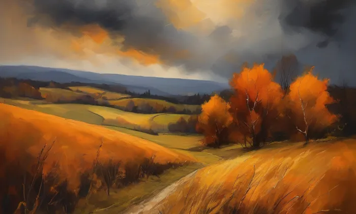 Kostel Navštívení Panny Marie (Lobendava) – autumn