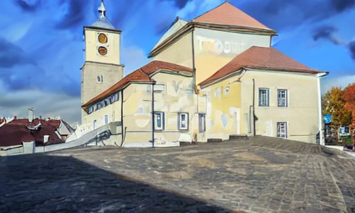 Kostel Nejsvětější Trojice (Chrást) – autumn