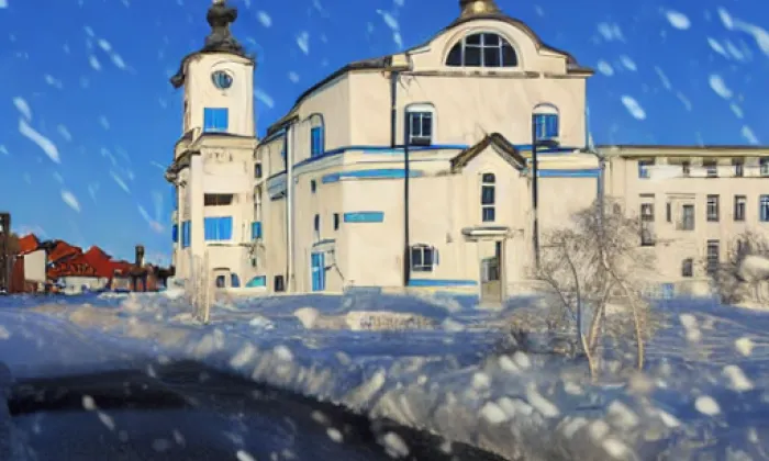 Kostel Nejsvětější Trojice (Chrást) – winter