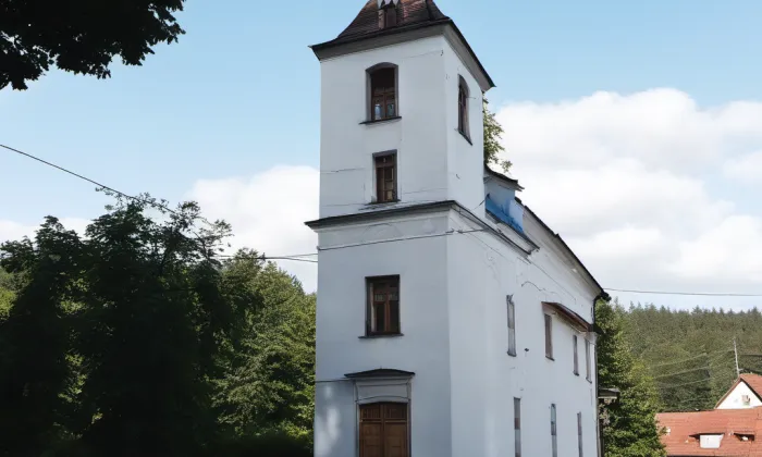 kostel Nejsvětější Trojice (Chrastavec) – winter