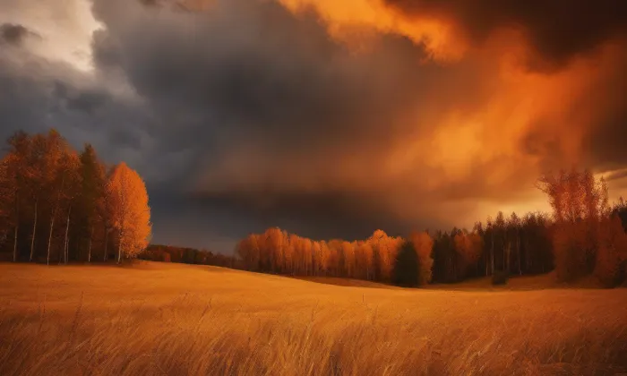 kostel Nejsvětější Trojice (Drnholec) – autumn