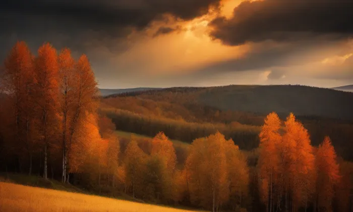 kostel Nejsvětější Trojice (Fořt) – autumn