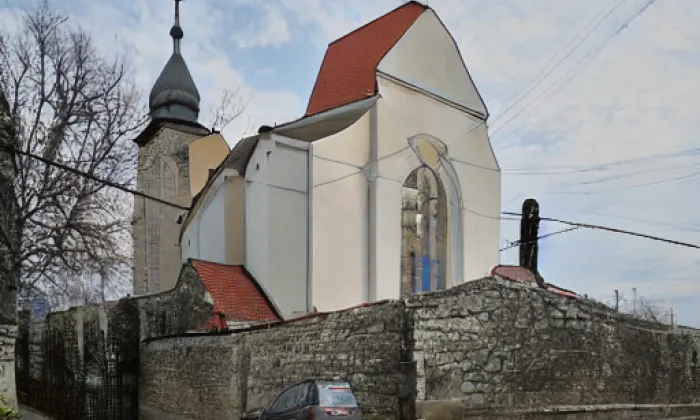 kostel Nejsvětější Trojice (Horní Dunajovice) – akvarel