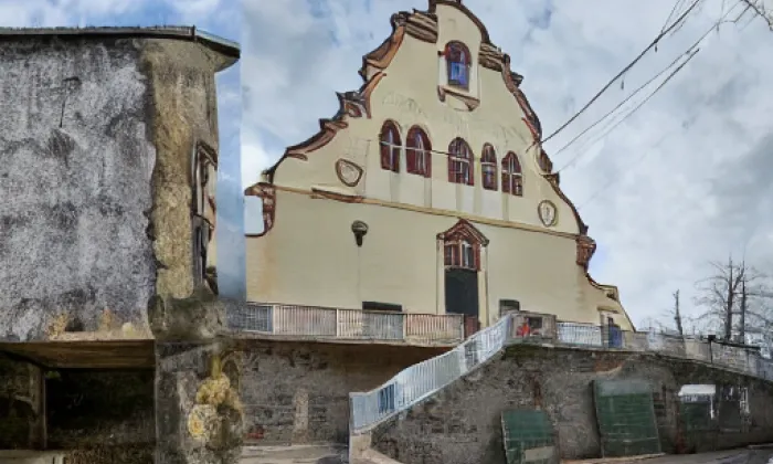 kostel Nejsvětější Trojice (Horní Dunajovice) – noc