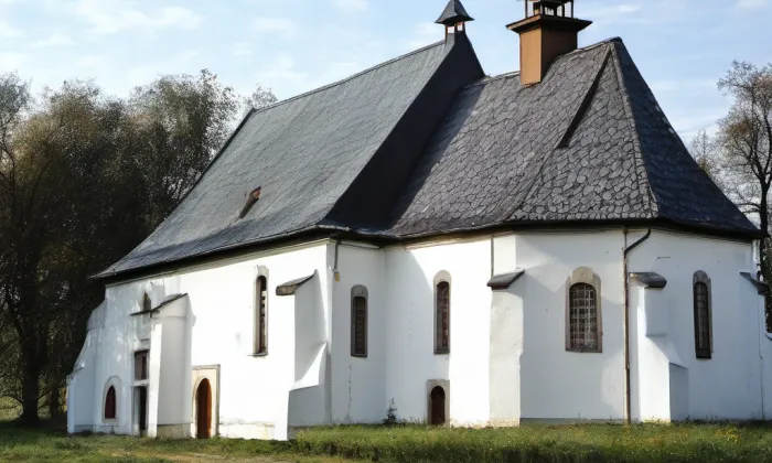 Kostel Nejsvětější Trojice (Klimkovice) – akvarel