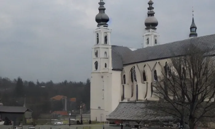 Kostel Nejsvětější Trojice (Kopřivná) – akvarel