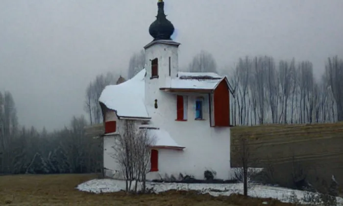 Kostel Nejsvětější Trojice (Kopřivná) – winter