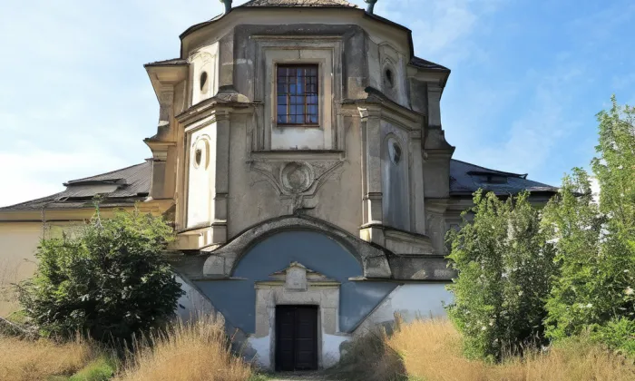 Kostel Nejsvětější Trojice (Kuks) – noc