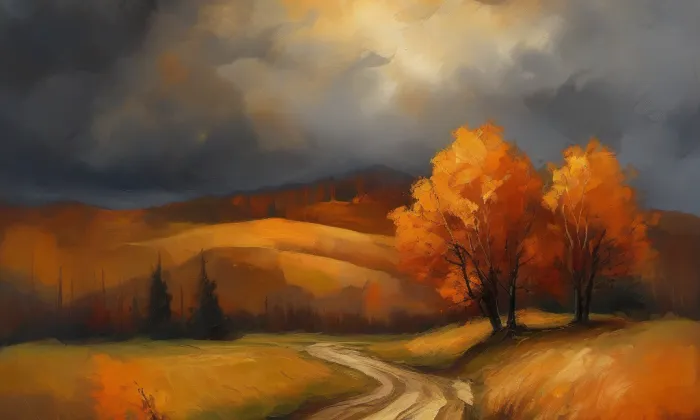 Kostel Nejsvětější Trojice (Litíč) – autumn