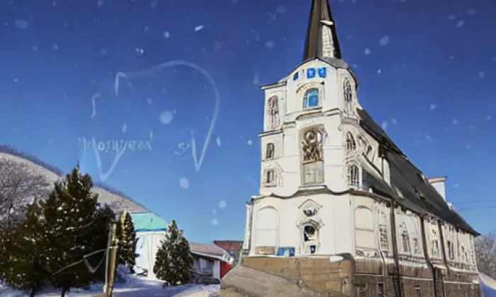 Kostel Nejsvětější Trojice (Loukov) – winter