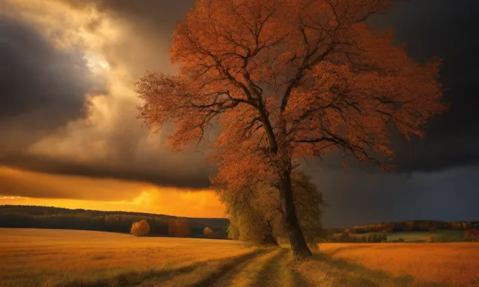 Kostel Nejsvětější Trojice (Nové Město) – autumn
