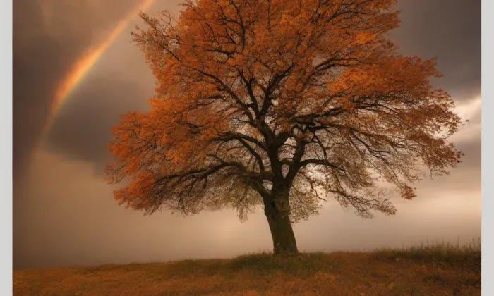 Kostel Nejsvětější Trojice (Srní) – autumn