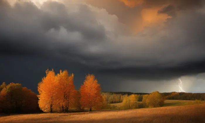 Kostel Nejsvětější Trojice (Sulejovice) – autumn