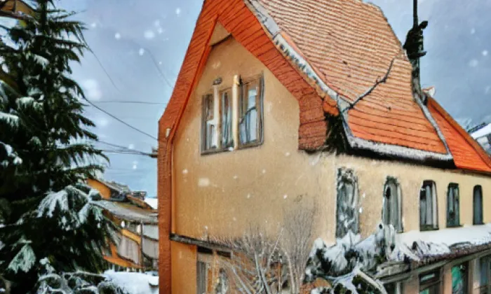 Kostel Nejsvětější Trojice v Rabí – winter