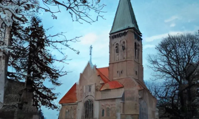 Kostel Nejsvětějšího Spasitele – akvarel