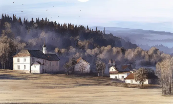 Kostel Neposkvrněného početí Panny Marie (Hojsova Stráž) – noc