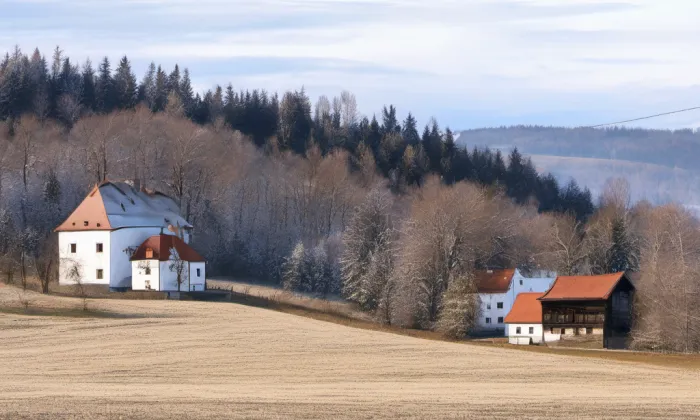 Kostel Neposkvrněného početí Panny Marie (Hojsova Stráž) – winter