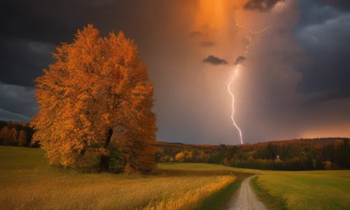 Kostel Neposkvrněného početí Panny Marie (Siřem) – autumn