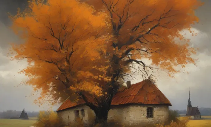 Kostel Neposkvrněného početí Panny Marie (Svatava) – autumn
