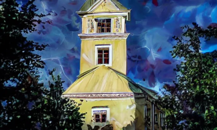 Kostel Panny Marie, královny posvátného růžence – autumn