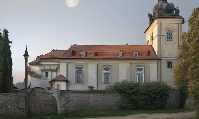 Kostel Panny Marie (Osice) – noc