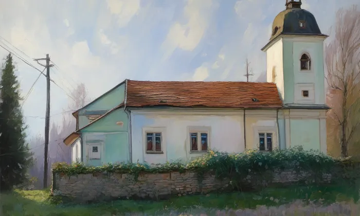 Kostel Panny Marie (Osice) – spring
