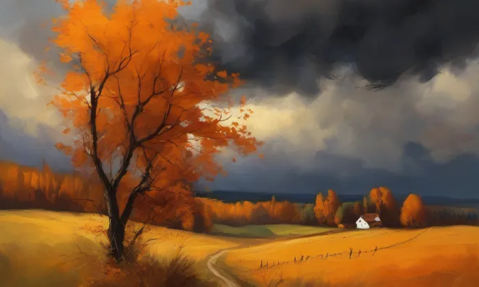 kostel Panny Marie Bolestné de Sale – autumn